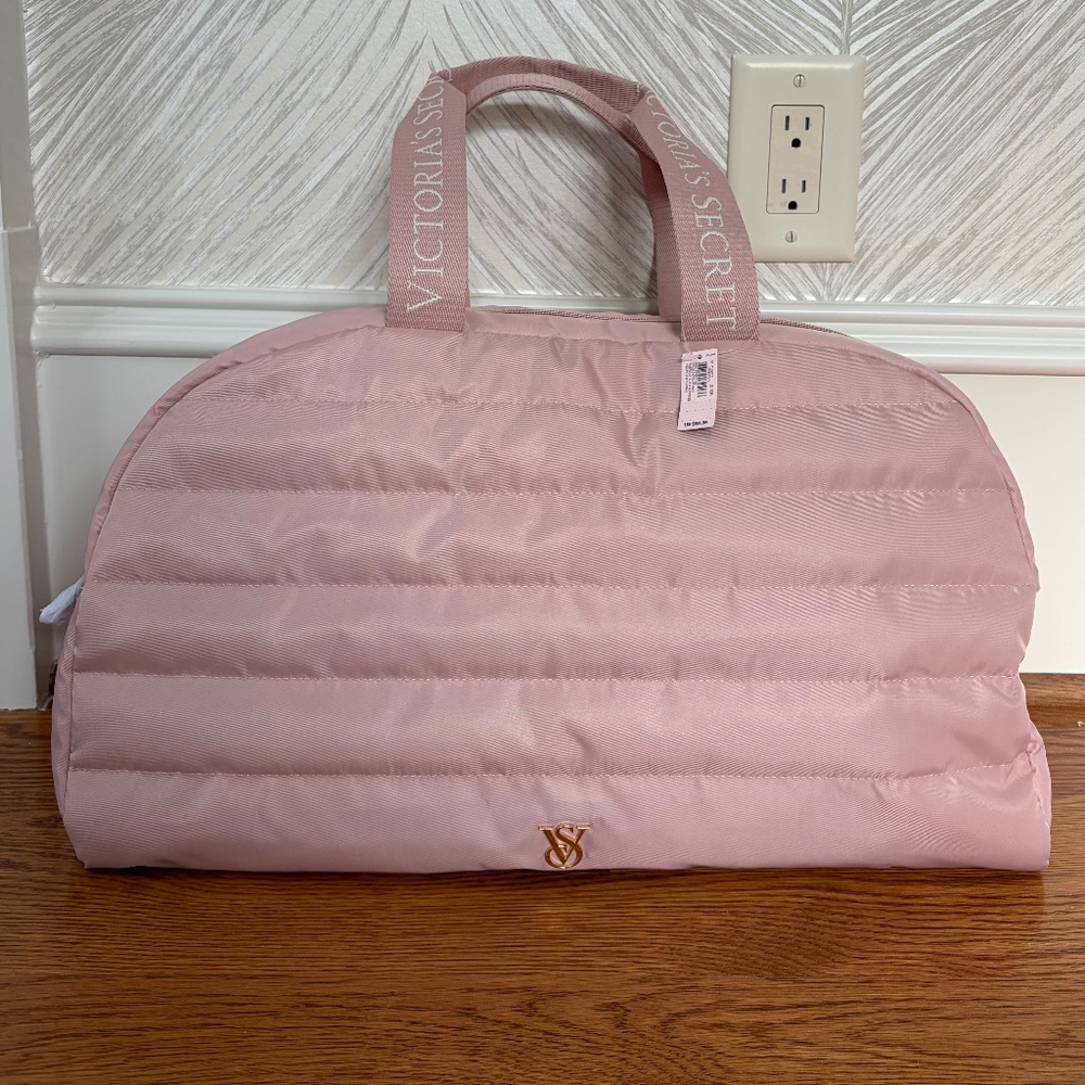 Victoria's Secret quilted duffle bag pink - Picture 4 of 15